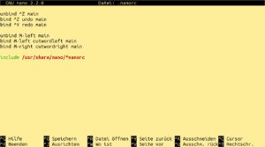 Abbildung 1: Das Syntax-Highlighting des Editors ist einfach und funktioniert effektiv. Bei Bedarf verbessern Sie es mit entsprechenden Mustern. Die letzte Zeile bindet die vorhandenen Definitionen ein.