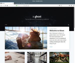 Abbildung 1: Ghost ist ein für Blogger optimiertes CMS-System auf Basis von Javascript und Node.js.