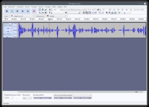 Abbildung 2: Das Standard-Theme von Audacity 2.2 sieht etwas moderner aus als die vorangegangene Version.