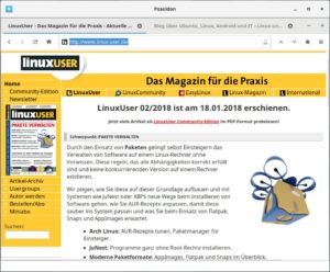 Abbildung 1: Im Aufbau des Anwendungsfensters unterscheidet sich Poseidon nur wenig von der Konkurrenz.