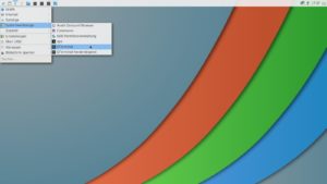 Abbildung 2: Den Artix-Desktop als spartanisch zu bezeichnen, w&auml;re noch ma&szlig;los &uuml;bertrieben &ndash; es fehlt sogar ein Webbrowser, was eine Recherche auf Anhieb schwer macht.