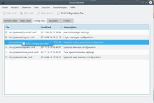 Abbildung 2: &Uuml;ber einen integrierten Editor haben Sie aus SystemdGenie heraus direkten Zugriff auf die Konfigurationsdateien.