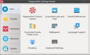 Abbildung 2: Das <span class="ui-element">Settings Panel</span> vereint alle Konfigurationswerkzeuge.