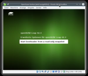 Abbildung 2: Läuft im System etwas schief, genügt es, im Bootmenü einen früheren Status wiederherzustellen, um das Problem zu beheben.