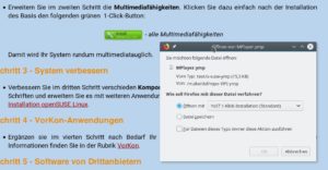 Abbildung 5: Anders, als es die Beschreibung suggeriert, bringt VorKon wichtige Software (wie im Screenshot den Mplayer) nicht selbst mit, sondern lädt sie per YMP-Skript aus den gängigen Repositories wie Packman nach.