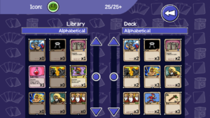 Das Kartendeck darf man in Grenzen selbst zusammenstellen.