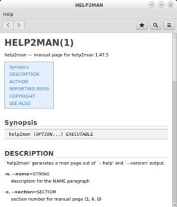 Abbildung 4: Im Hilfebrowser von Gnome sieht eine Handbuchseite gleich viel angenehmer aus.