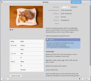 Abbildung 2: Die Rezepte – wie hier der Struwen, ein typisches Karfreitagsgericht – stammen aus der Community.