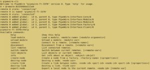 Abbildung 3: Das Tool <code>pipewire-cli</code> zeigt auf der Kommandozeile mit dem Parameter <code>help</code> die verfügbaren Befehle an.