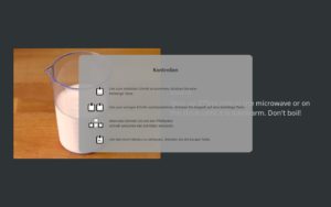 Abbildung 4: Beim Kochen schaltet Rezepte in einen Vollbildmodus, der sich auch per Touchscreen steuern lässt.