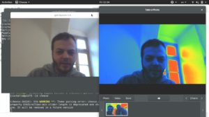 Abbildung 5: Zwei Anwendungen greifen per Pipewire gleichzeitig auf eine Webcam zu. (Bild: Christian F.K. Schaller)