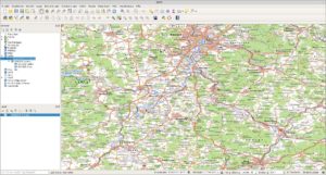 Abbildung 5: Von WMS-Servern bezogene Daten zeigt die Software nahtlos an.