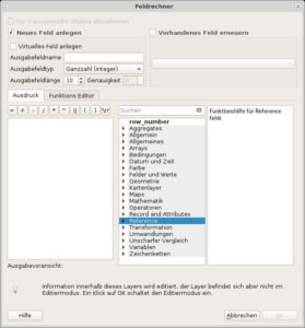 Abbildung 8: Mithilfe des Feldrechners führen Sie Daten zusammen.