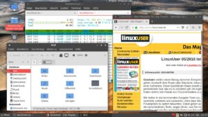 Abbildung 1: Als Standard-Desktop von Namib Linux dient der Gnome-Abk&ouml;mmling Mat&eacute; im Gnome-2-Stil.