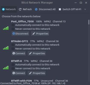 Abbildung 2: Dank Wicd richten Sie Ihr WLAN mit wenigen Mausklicks ein.