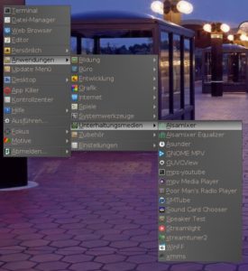 Abbildung 3: Bei AntiX Linux herrscht kein Mangel an vorinstallierter Software.