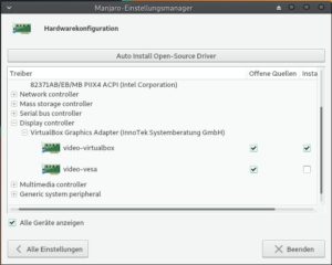 Abbildung 3: Der Manjaro-Settings-Manager enthüllt unter anderem die im lokalen System verbaute Hardware.