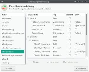 Abbildung 4: Mit dem Xfce4-Settings-Editor greifen Sie tief in das Räderwerk des XFCE-Desktops ein.