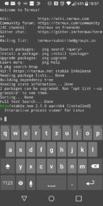 Abbildung 7: Termux bringt die Linux-Umgebung auf jedes Android-Gerät. Dafür braucht es nicht einmal Root-Rechte oder andere Hacks.