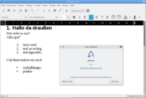 Abbildung 4: Abiword ist eine Textverarbeitung, die weniger Ressourcen als LibreOffice Writer ben&ouml;tigt.