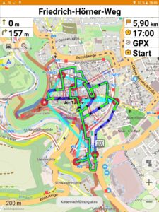 Abbildung 1: Osmand erlaubt, mit Android- und iOS-Devices offline zu navigieren. Dank GPX als Format für den Austausch von Geodaten arbeitet es ausgezeichnet mit dem PC-Programm QMapShack zusammen.