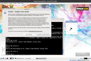 Abbildung 3: Knocker – Knoppix meets Docker – kann sogar Programme mit GUI starten.