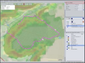 Abbildung 9: Sind der Offline-Router Routino und die Schaltfläche mit dem A im Routeneditor aktiv, zeichnen Sie mit wenigen Mausklicks einen dem realen Verlauf einer Straße folgenden Track.