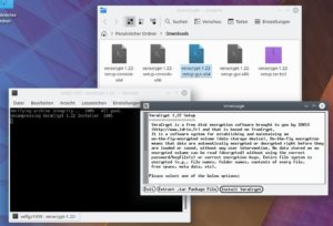 Abbildung 1: Der simple Veracrypt-Installer fragt lediglich nach, ob Sie die Software nur entpacken oder auch einrichten möchten.