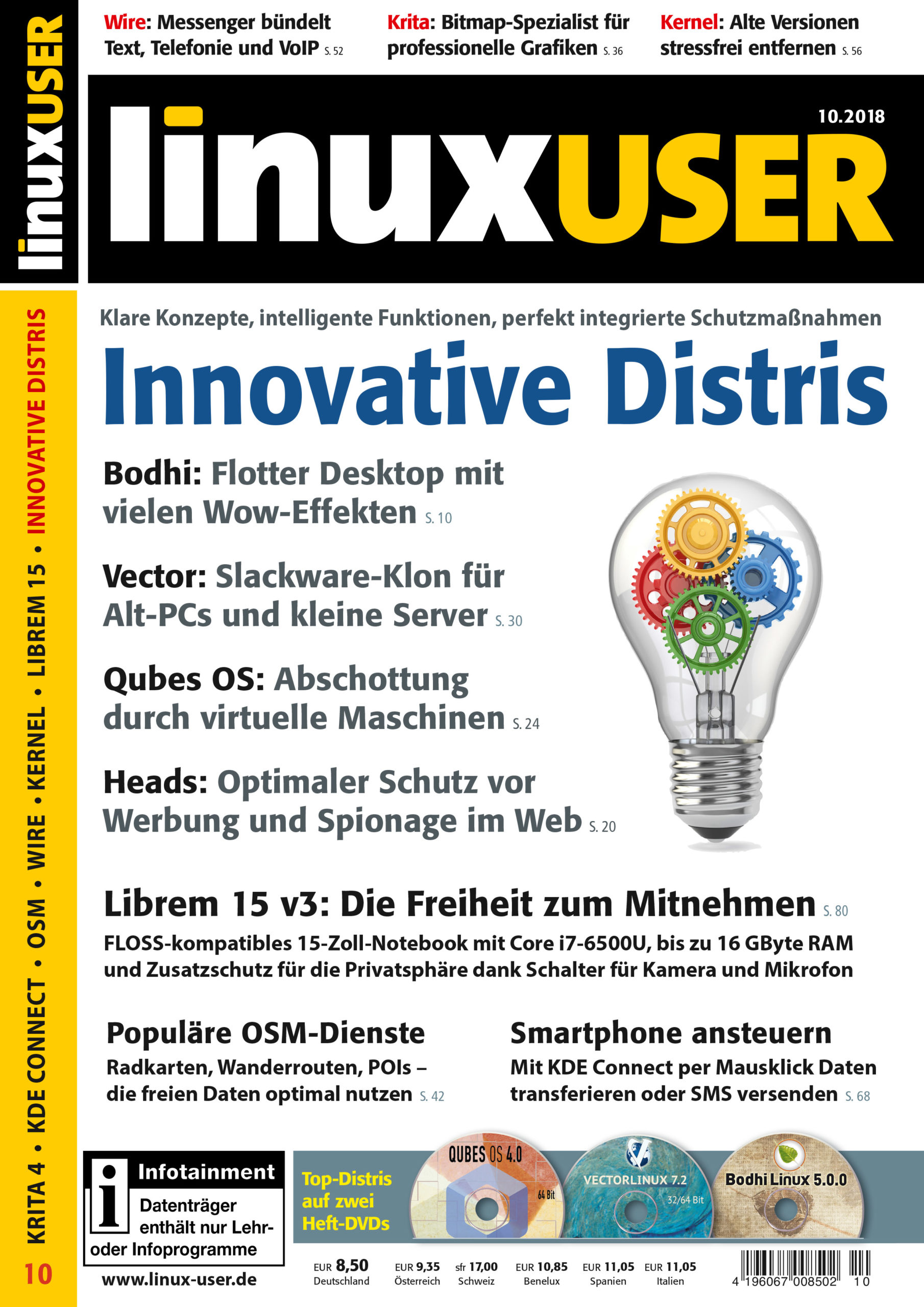 Heftcover LinuxUser 10/2018