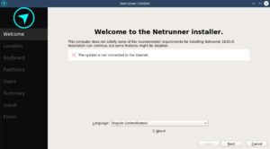 Abbildung 2: Der Calamares-Installer hilft Ihnen dabei, das System aus dem Live-Modus auf die Festplatte zu heben.