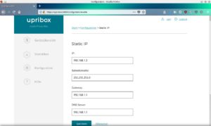 Abbildung 4: Mithilfe der statischen Konfiguration binden Sie die Upribox trotz eines st&ouml;rrischen Routers ins Netz ein.