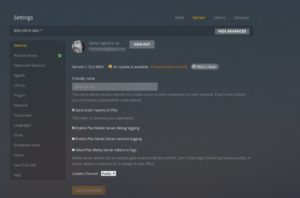 Abbildung 6: Plex zeigt neue Versionen der Server-Software im Admin-Backend an und bietet den Download auch im QNAP-Format QPCKG an.