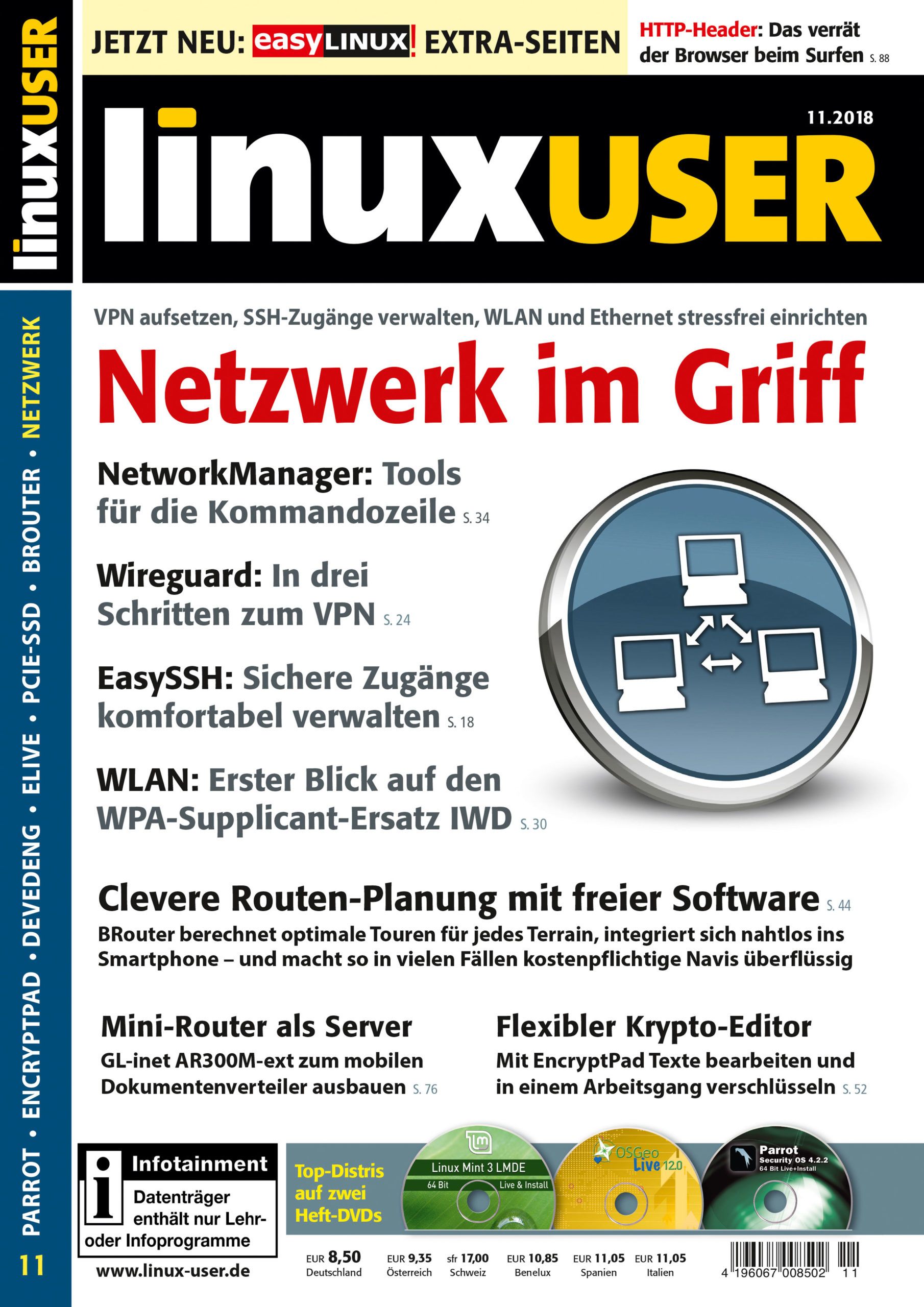 Heftcover LinuxUser 11/2018