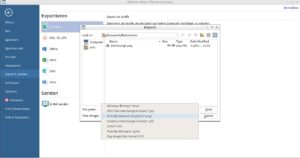 Abbildung 5: Edraw Max unterstützt zahlreiche Exportformate, an Office-Dokumenten jedoch nur die von Microsoft.