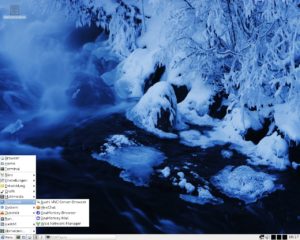 Abbildung 6: Die Light-Version beansprucht nicht zuletzt dank des schlanken IceWM-Desktops nur wenig Systemressourcen.