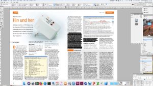 Abbildung 3: Adobe InDesign ist das DTP-Programm, mit dem die Grafiker EasyLinux-Artikel setzen.