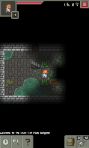 … mit dem man dann in den Dungeon hinabsteigt. Nur bereits erkundete Gebiete sind dabei auf der Karte sichtbar.