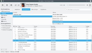 Abbildung 3: Rhythmbox basiert auf Gtk 3 und ist der Haus- und Hof-Audioplayer des Gnome-Desktops &ndash; funktioniert aber auch unter KDE.