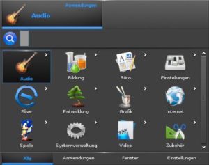 Abbildung 3: Das Elpanel ist ein optisch gut integrierter Applikations-Launcher.
