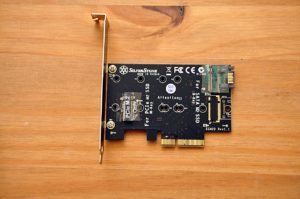 Abbildung 3: Die Silverstone-Adapterkarte bietet zwei unterschiedliche M.2-Slots.
