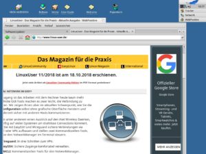Abbildung 2: Der Haiku-Browser WebPositive basiert auf WebKit, beschränkt sich auf die Grundlagen des Surfens und unterstützt Tabs und Lesezeichen.