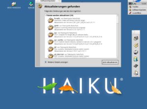 Abbildung 5: Updates spielen Sie bei Haiku entweder per Terminal oder grafisch per Software-Updater ein.