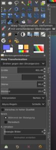 Abbildung 11: Leistungsf&auml;hig und effektiv ist das Werkzeug <span class="ui-element">Warp Transformation</span>.