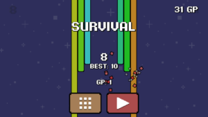 Im Survial-Modus sammelt man „GP“-Punkte, die dann wiederum Zutritt zu den eigentlichen Puzzles ermöglichen.