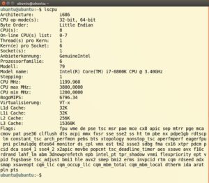 Abbildung 1: Hier arbeitet ein Intel Core-i7-6800K-Prozessor. Wie neben <span class="ui-element">Virtualisierung</span> zu lesen, bietet er Intels VT-x-Technik an.