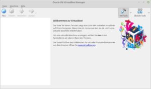 Abbildung 1: Das Startfenster von Virtualbox 5 gestaltet sich weitgehend selbsterklärend.