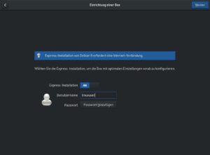 Abbildung 2: Bei der <span class="ui-element">Express-Installation</span> von Distros wie Debian 9 erledigt Gnome Boxes das Einrichten des Gastbetriebssystems ohne weitere Nachfragen.