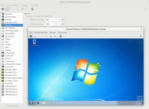 Abbildung 2: &Uuml;ber die zwei Icons links (Computer und Gl&uuml;hbirne) schalten Sie zwischen der Darstellung der VM und deren Einstellungen um.