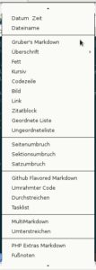 Abbildung 4: Das umfangreiche Menü <span class="ui-element">Einfügen</span> stellt viele nützliche Optionen bereit.