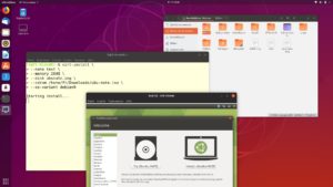 Abbildung 7: Auch mit Virt-Install lässt sich Ubuntu Maté schnell starten und installieren. Das <a href="#artRef-l4">Listing 4</a> zeigt dagegen das Einrichten von Debian auf einem Server von einem Image im Netz.